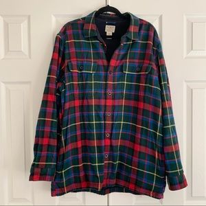 Plaid Fleece Lined Shacket/Jacket